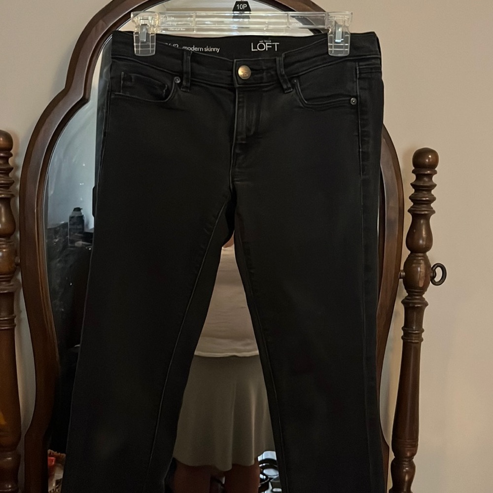 Loft Black Skinny Jeans Size 26/2
